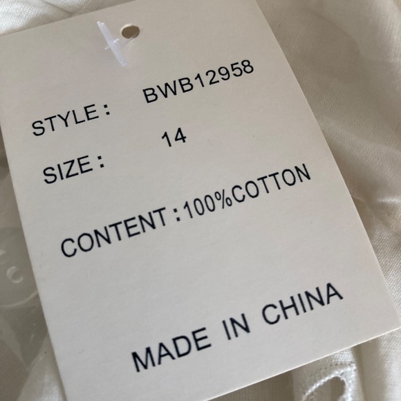 Boston Proper Pleated Cotton Eyelet Skirt w Bow NWT Size14 - Picture 3 of 12